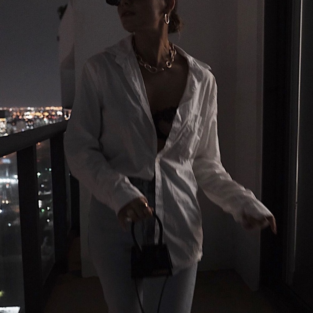 Nordstrom White Button Up (Needs To Be Steamed Lo… - image 5